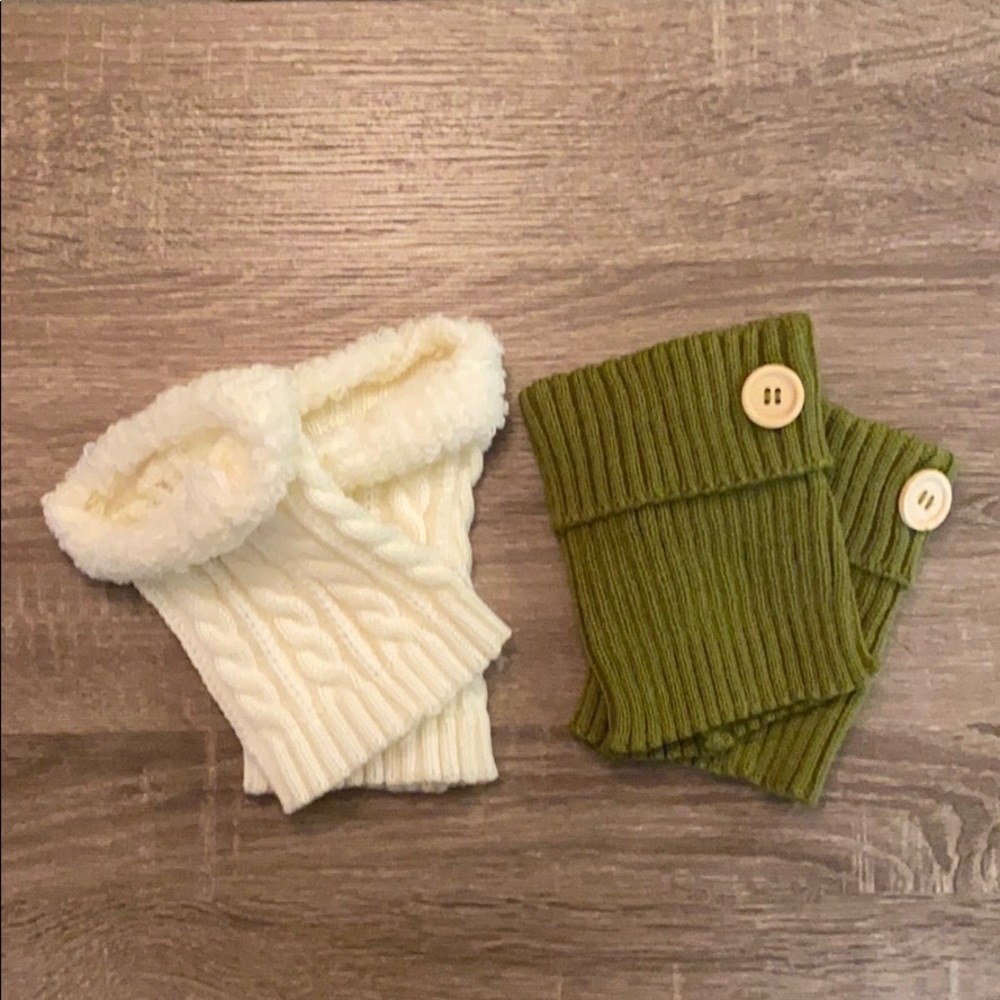 2 pairs of boot cuffs nwot